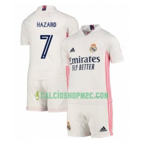 Real Madrid Eden Hazard 7 Bambino Maglia Prima 2020/2021 Manica Corta (+ Pantaloncini)